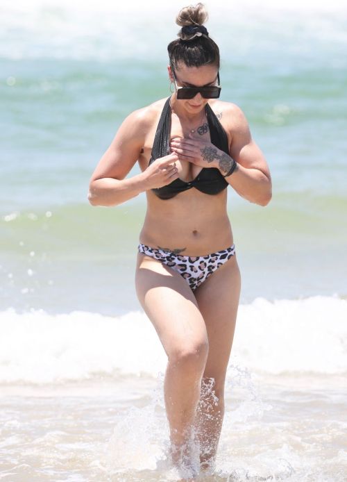 Amanda Micallef in Bikini at a Beach on Gold Coast 2020/11/14