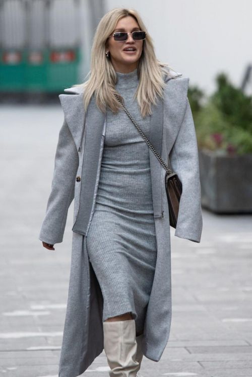 Ashley Roberts seen in Grey Outfit Leaves Heart FM Studios in London 11/26/2020 3