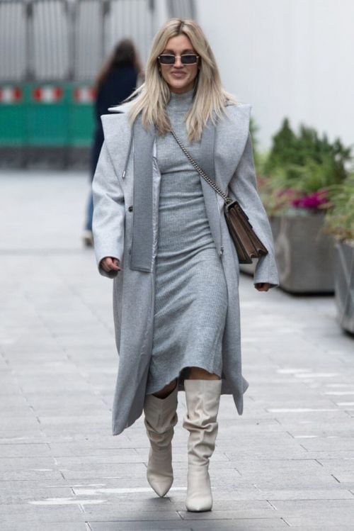 Ashley Roberts seen in Grey Outfit Leaves Heart FM Studios in London 11/26/2020 2