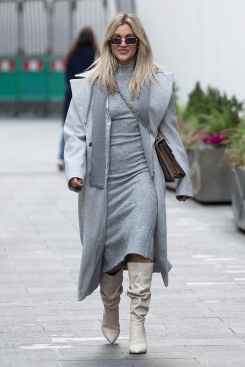 Ashley Roberts seen in Grey Outfit Leaves Heart FM Studios in London 11/26/2020 4
