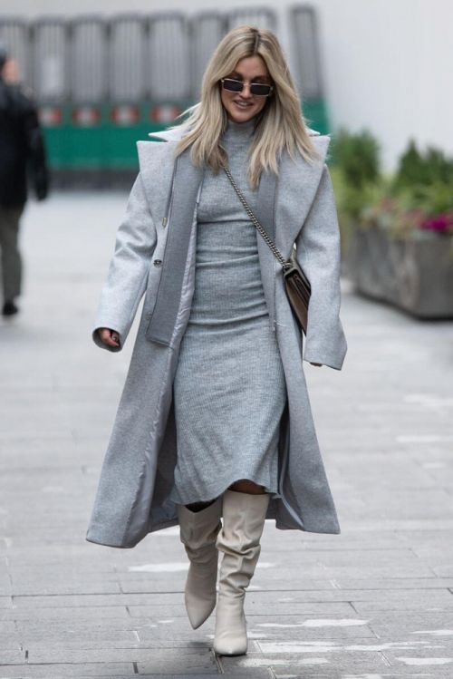 Ashley Roberts seen in Grey Outfit Leaves Heart FM Studios in London 11/26/2020 5