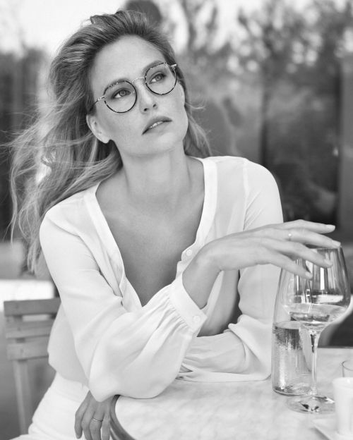 Bar Refaeli Photoshoot for Carolina Lemke Glasses October 2020