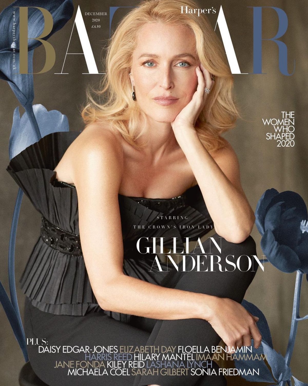 Gillian Anderson in Harper's Bazaar Magazine, UK December 2020