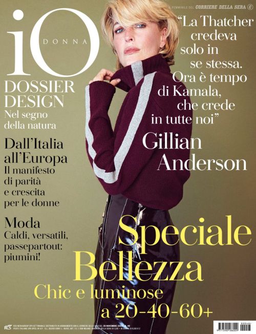 Gillian Anderson in Io Donna Del Corriere Della Sera, November 2020