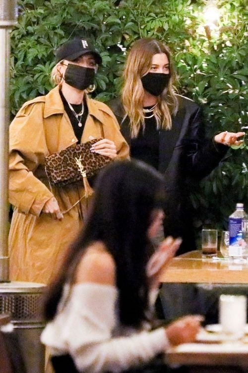 Hailey Rhode Bieber Out for Dinner with Friends in Beverly Hills 2020/11/16 2