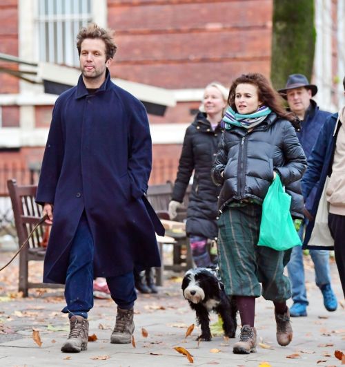 Helena Bonham Carter and Rye Dag Holmboe Out in London 2020/11/15