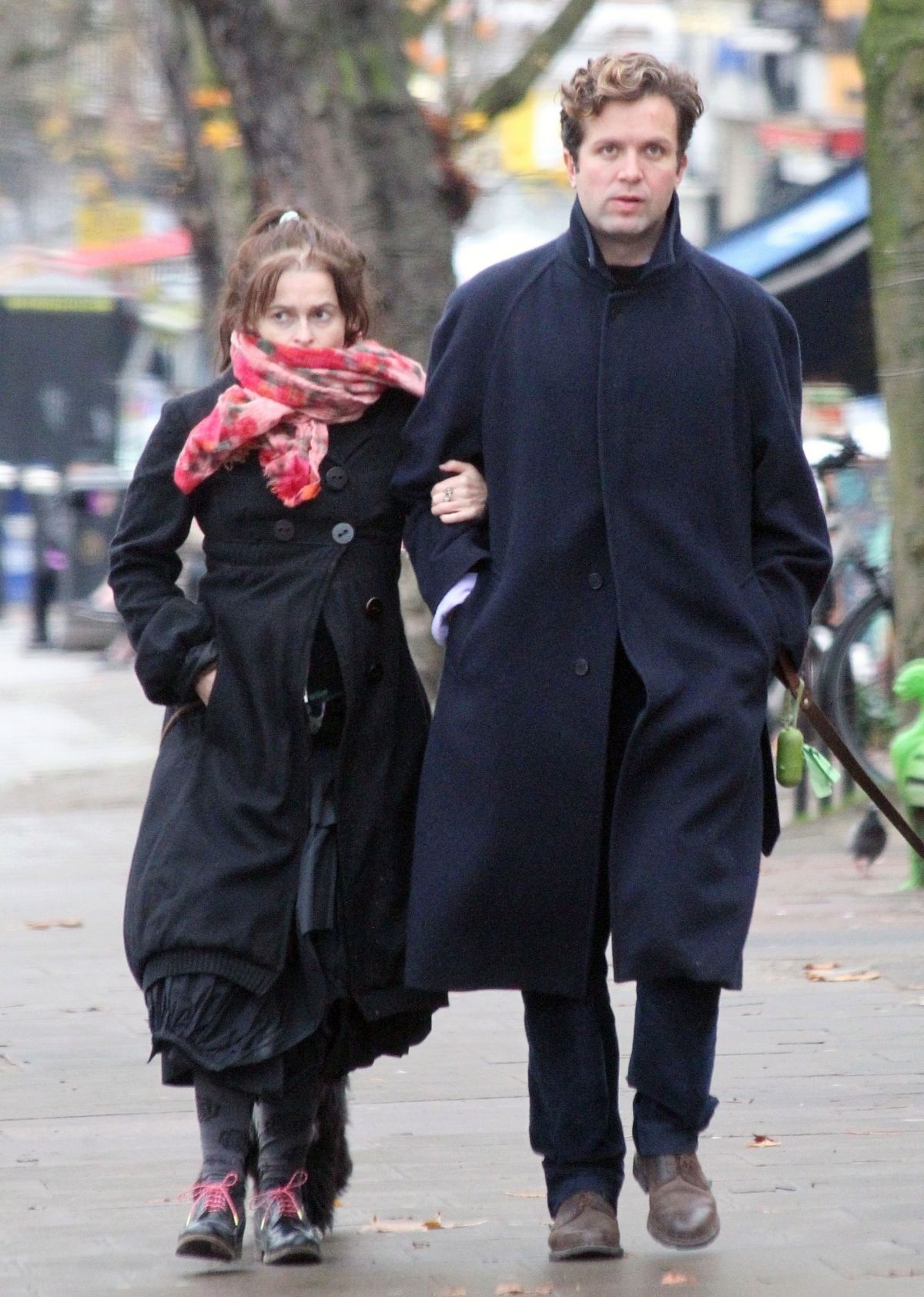 Helena Bonham Carter and Rye Dag Holmboe walks Out in London 2020/11/25