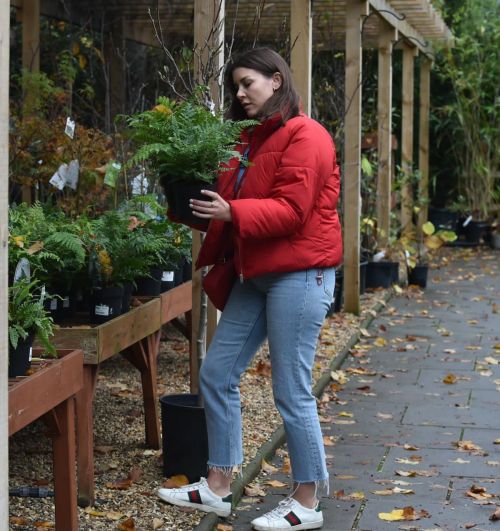 Imogen Thomas Buying Plants at a Garden Centre in London 2020/11/17 8