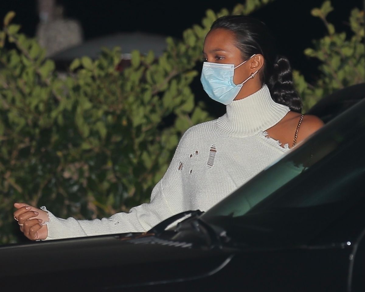 Jasmine Tookes and Lais Ribeiro at Nobu in Malibu 2020/11/19