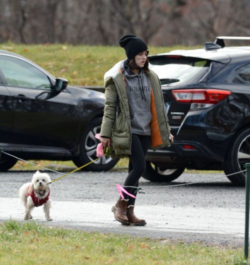 Lucy Hale Out with Her Dog in New York 2020/11/26 4