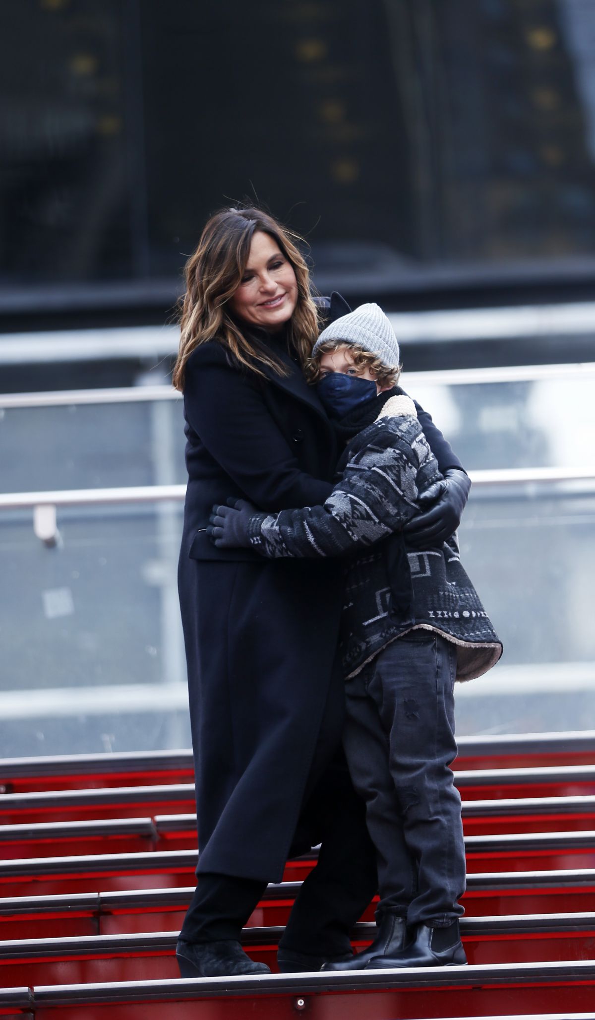 Mariska Hargitay on the set of Law & Order: Special Victims Unit in New York 2020/11/22