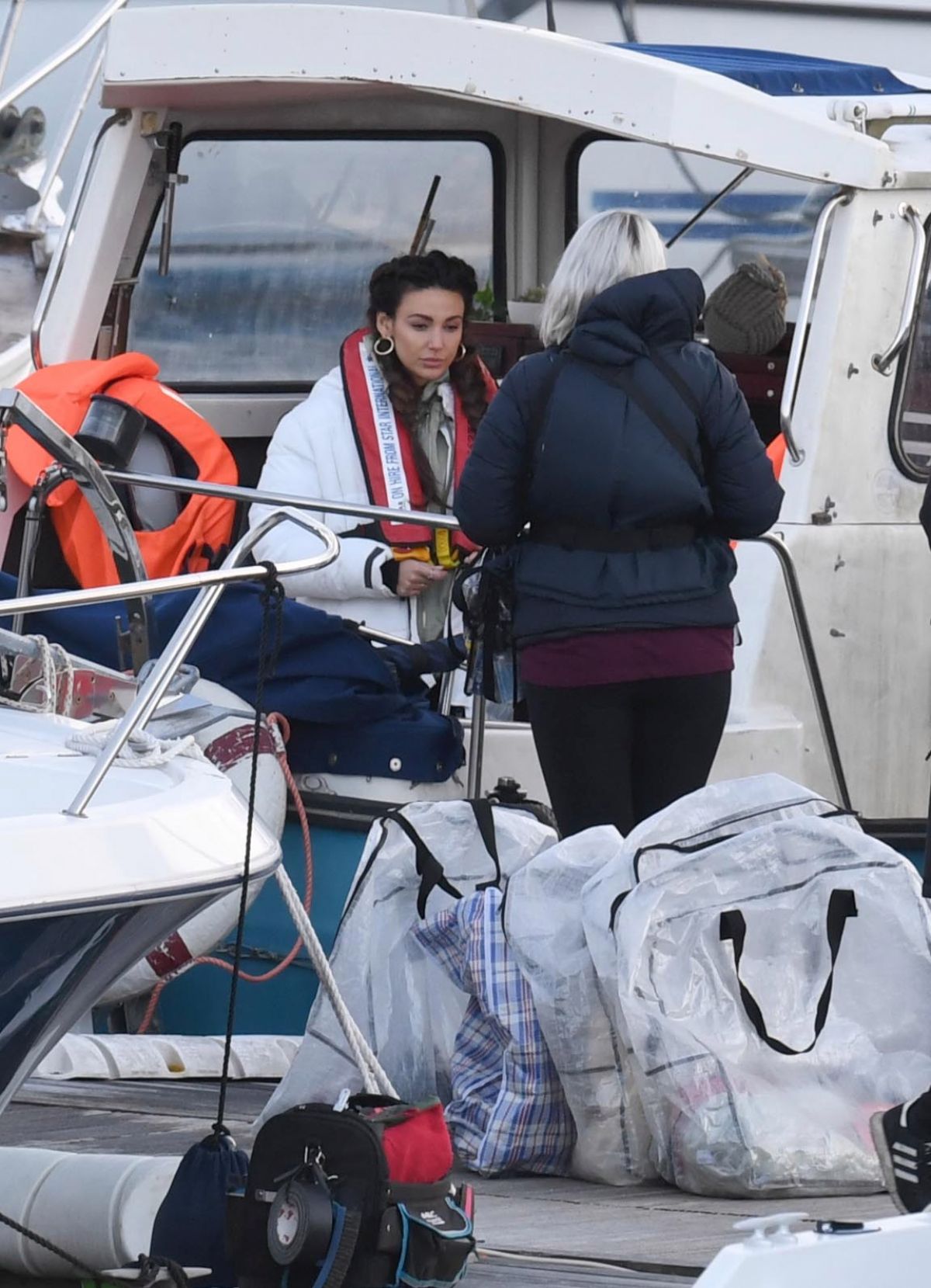 Michelle Keegan on the Set of Brassic TV Series in Wales 2020/11/23