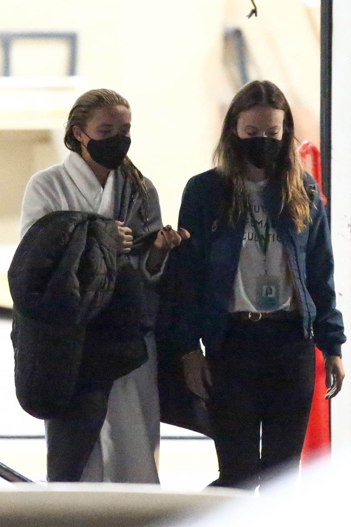 Olivia Wilde and Florence Pugh on the Set of Don