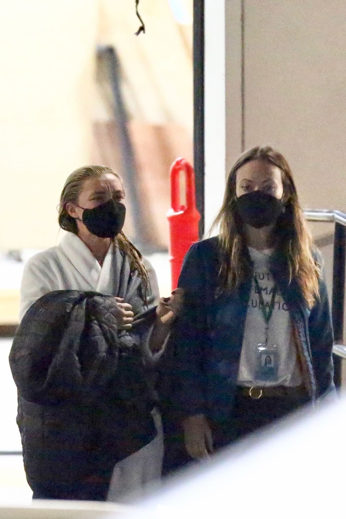 Olivia Wilde and Florence Pugh on the Set of Don