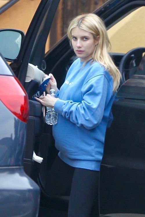 Pregnant Emma Roberts Arrives at Her Home in Los Feliz 2020/10/22 2