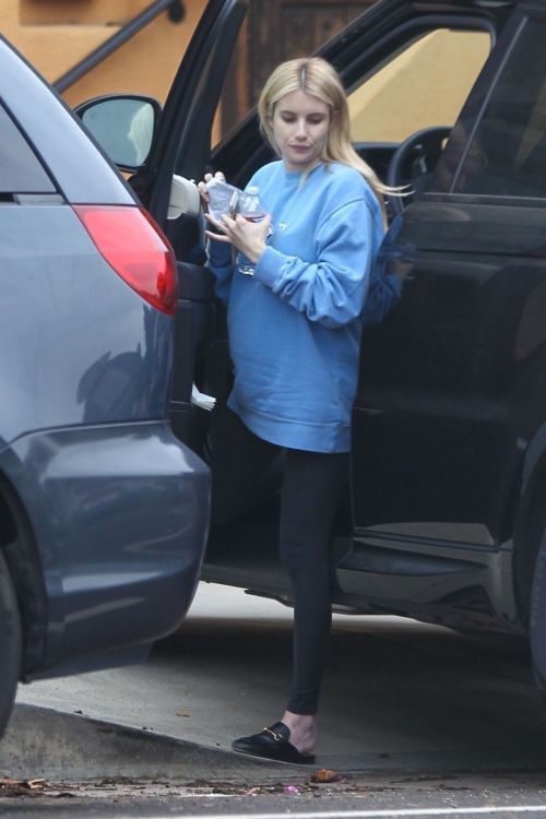 Pregnant Emma Roberts Arrives at Her Home in Los Feliz 2020/10/22 5