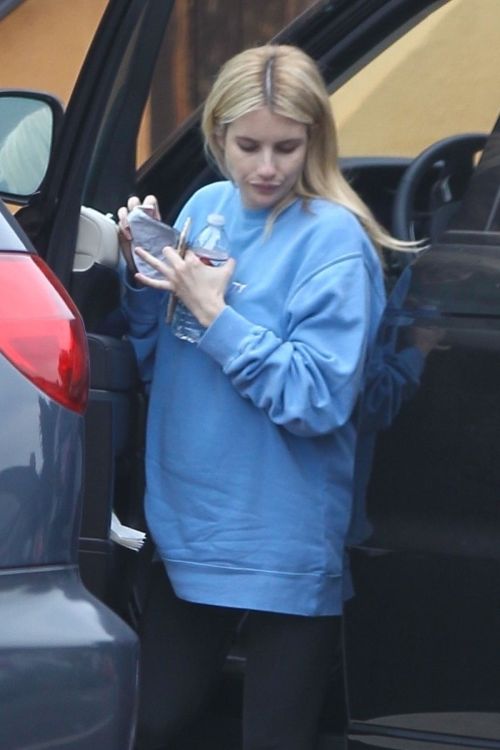 Pregnant Emma Roberts Arrives at Her Home in Los Feliz 2020/10/22 6