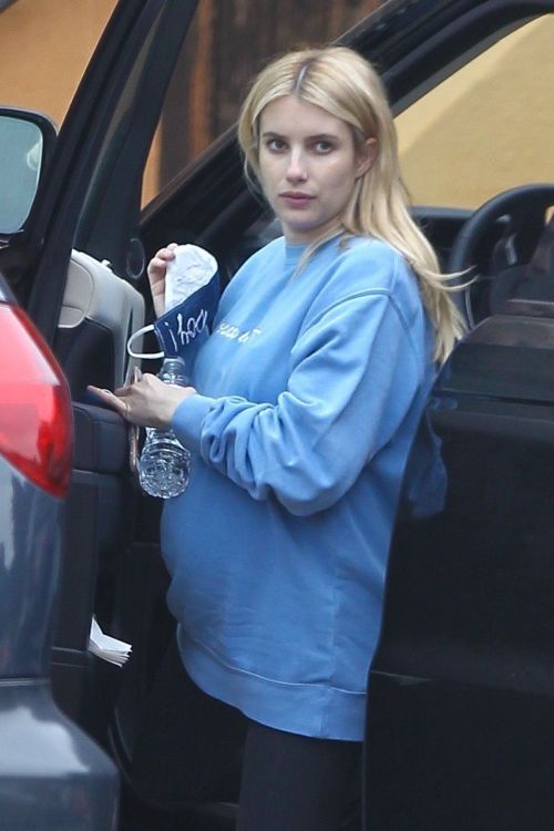 Pregnant Emma Roberts Arrives at Her Home in Los Feliz 2020/10/22 1