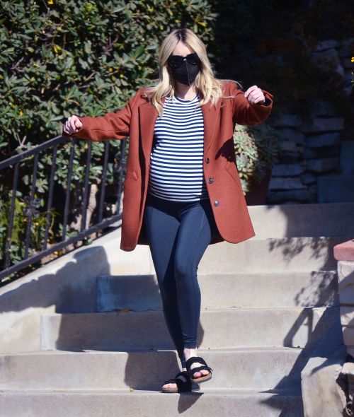 Pregnant Emma Roberts Out on Thanksgiving Day in Los Angeles 11/25/2020 5