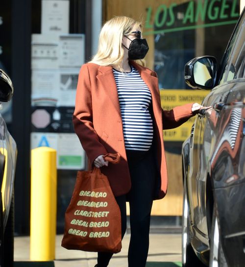 Pregnant Emma Roberts Out on Thanksgiving Day in Los Angeles 11/25/2020 8