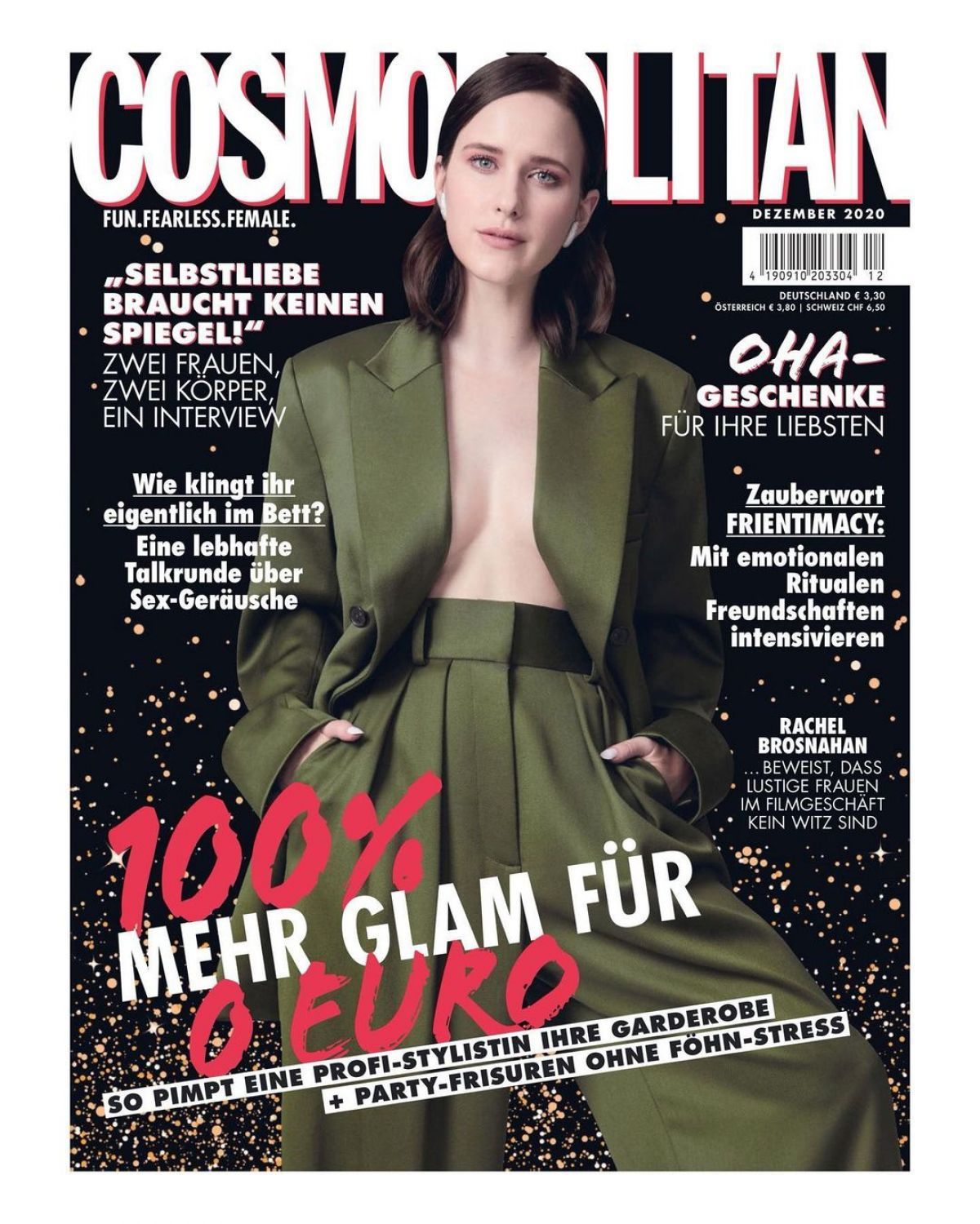 Rachel Brosnahan in Cosmopolitan Magazine, Germany December 2020