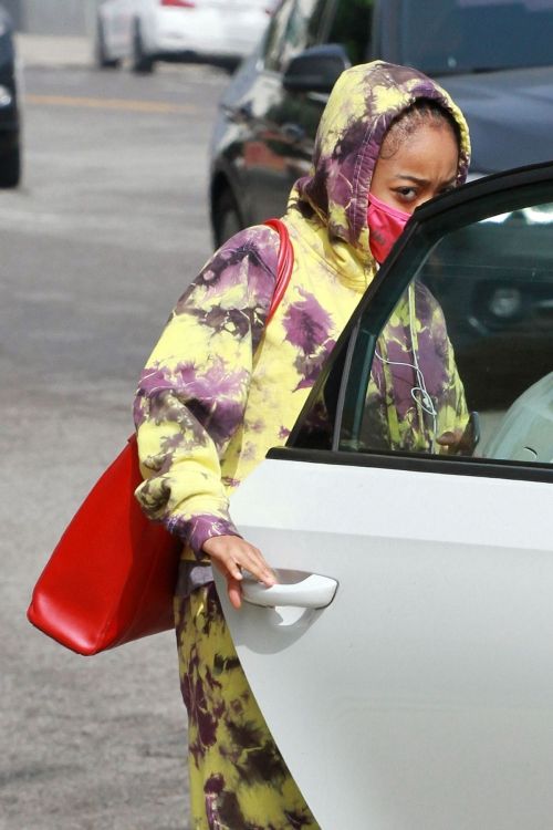 Skai Jackson leaves DWTS Studio in Los Angeles 2020/10/21