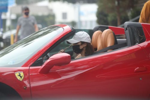 Vanessa Hudgens Drives Her Ferrari Out in West Hollywood 2020/11/23 7