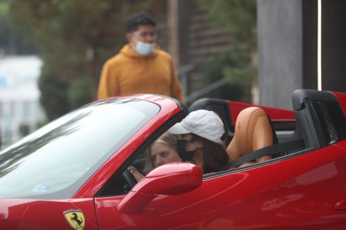 Vanessa Hudgens Drives Her Ferrari Out in West Hollywood 2020/11/23 2