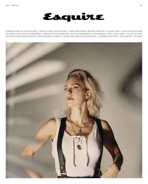 Vanessa Kirby for Esquire Magazine, UK December 2020 Issue