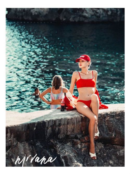 Alexandra Ola Kaczmarek Coca Cola Photoshoot in Nirvana Magazine, December 2020 1