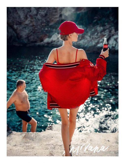 Alexandra Ola Kaczmarek Coca Cola Photoshoot in Nirvana Magazine, December 2020 2