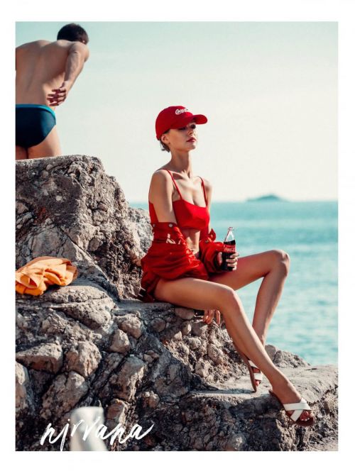 Alexandra Ola Kaczmarek Coca Cola Photoshoot in Nirvana Magazine, December 2020 3