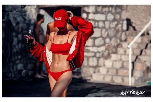 Alexandra Ola Kaczmarek Coca Cola Photoshoot in Nirvana Magazine, December 2020 4