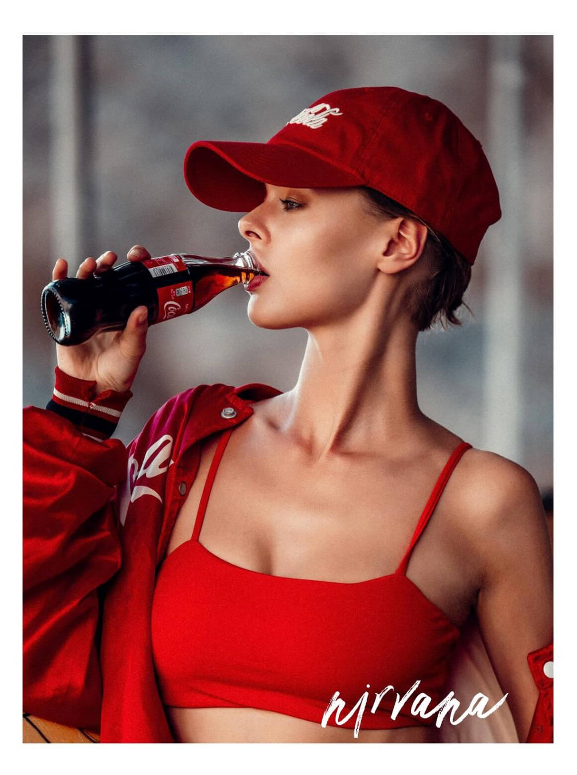 Alexandra Ola Kaczmarek Coca Cola Photoshoot in Nirvana Magazine, December 2020 7