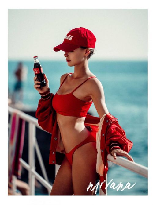 Alexandra Ola Kaczmarek Coca Cola Photoshoot in Nirvana Magazine, December 2020 2