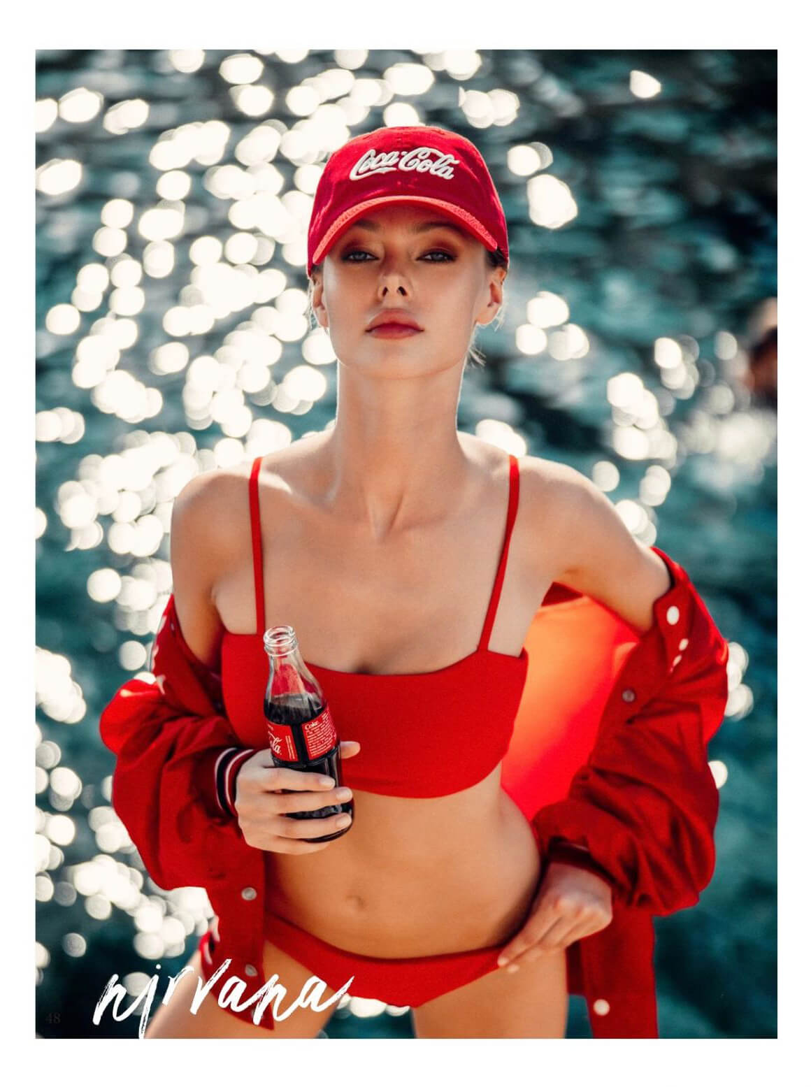 Alexandra Ola Kaczmarek Coca Cola Photoshoot in Nirvana Magazine, December 2020 10