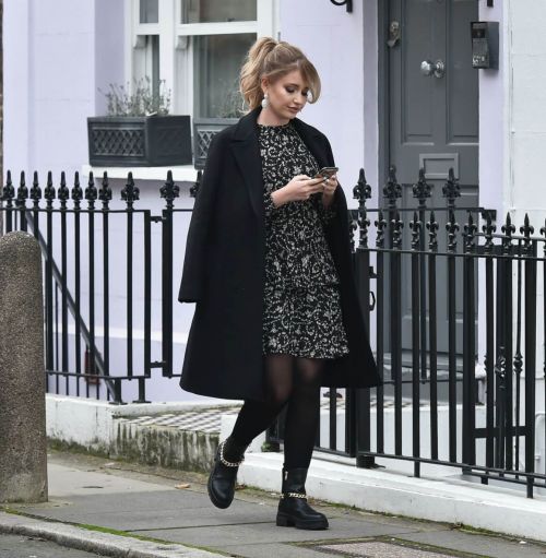 Amy Hart on the Set of Commercial for Velo Scooters in London 11/30/2020 3