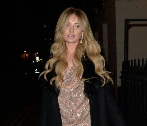 Amy Hart seen in Stylish Shinning Dress Night Out in London 12/05/2020 1