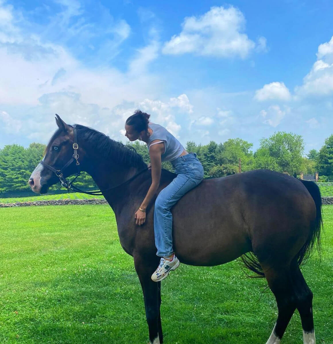 Bella Hadid Riding a Horse - Instagram Photos 12/01/2020 1