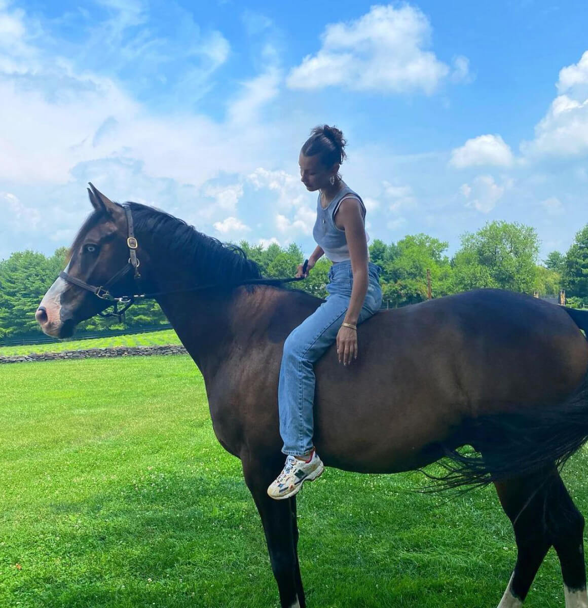 Bella Hadid Riding a Horse - Instagram Photos 12/01/2020 2