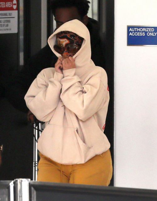 Cardi B seen in Full Face Mask at LAX Airport in Los Angeles 11/24/2020