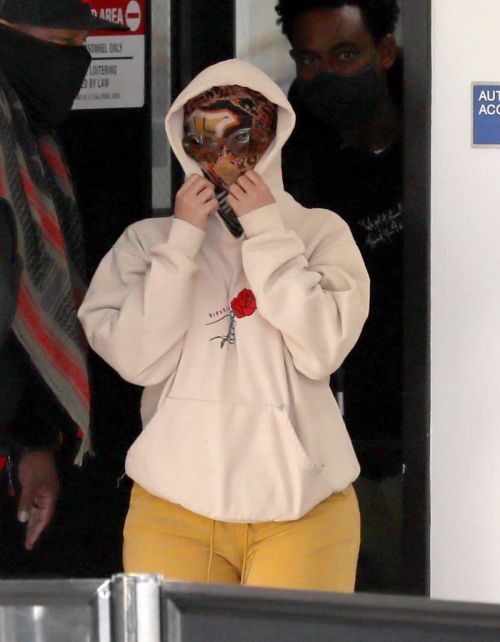 Cardi B seen in Full Face Mask at LAX Airport in Los Angeles 11/24/2020 5