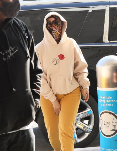 Cardi B seen in Full Face Mask at LAX Airport in Los Angeles 11/24/2020 8