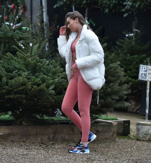 Chloe Ross in Pink Tights Out Shopping at Chigwell Garden Centre 11/25/2020 2