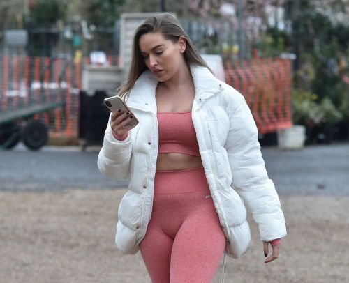 Chloe Ross in Pink Tights Out Shopping at Chigwell Garden Centre 11/25/2020 8