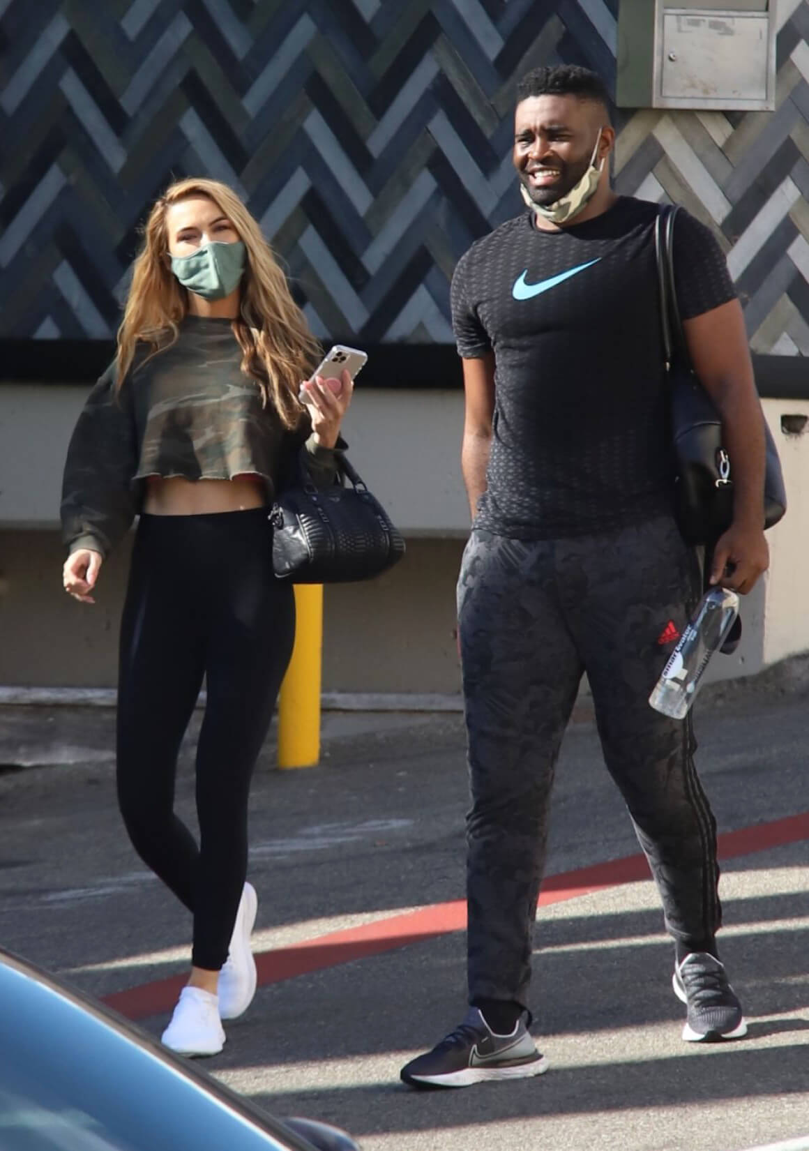 Chrishell Stause and Keo Motsepe Leaves a Gym in Beverly Hills 12/02/2020