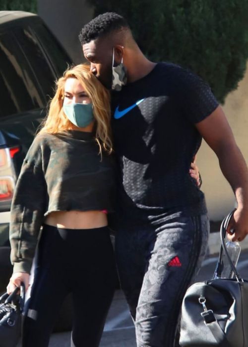 Chrishell Stause and Keo Motsepe Leaves a Gym in Beverly Hills 12/02/2020 1