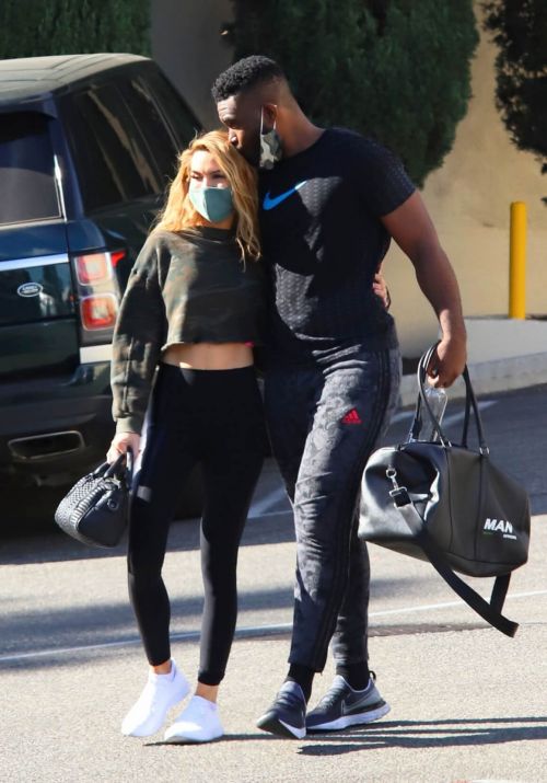Chrishell Stause and Keo Motsepe Leaves a Gym in Beverly Hills 12/02/2020 2