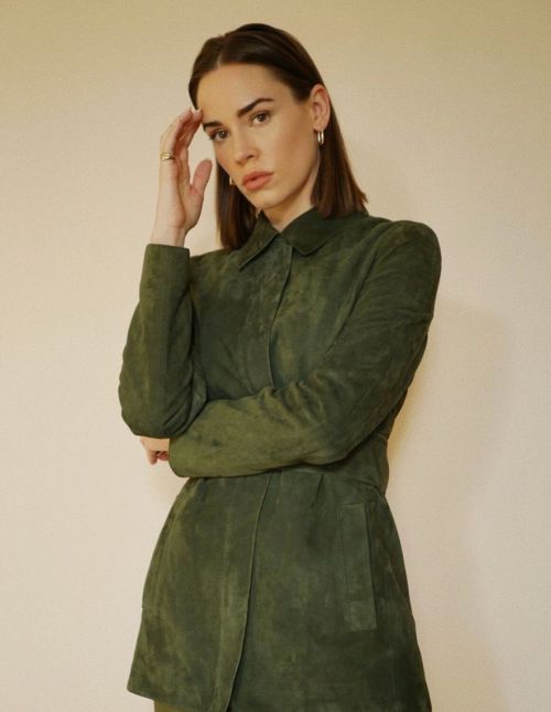 Christa B. Allen in Olive Dress - Instagram Photos 12/03/2020 2
