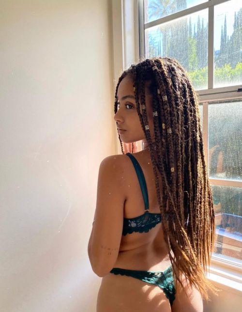 Daniella Perkins in Green Lace Bikini - Instagram Photos 11/30/2020 1